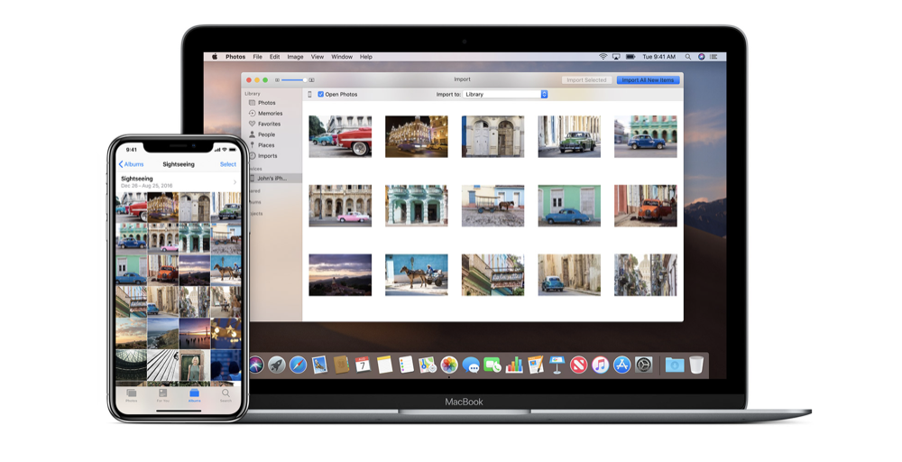 Move photos from iphone to mac